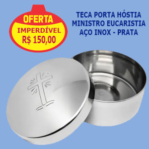Teca porta hóstia ministro eucaristia em oferta em Itabaiana Sergipe